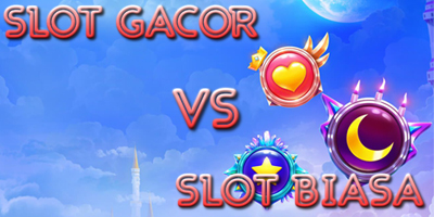 Ilustrasi perbedaan slot gacor vs slot biasa